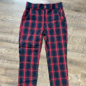 Hollister Plaid Joggers!